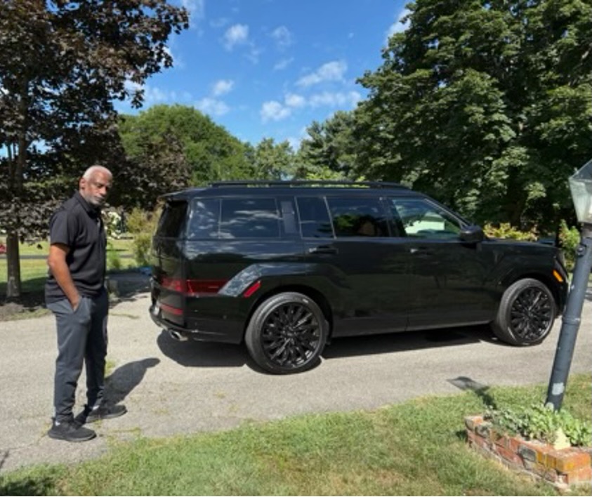 Keith with his Hyundai Santa Fe